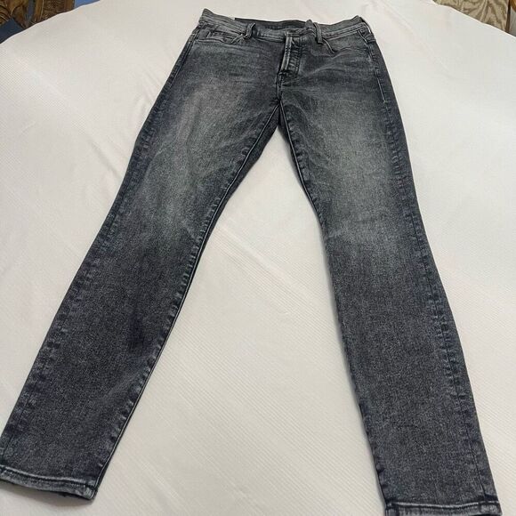 Mother The Stunner Train Stops Black Denim Jeans Size 29 - Picture 1 of 11